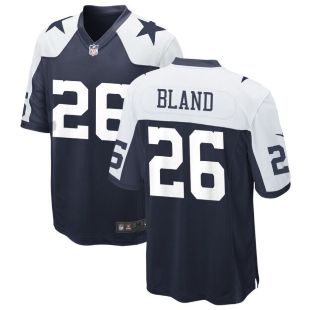 DaRon Bland Men's Nike Navy Dallas Cowboys Alternate Custom Game Jersey