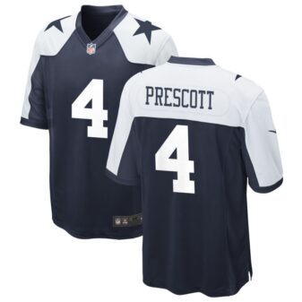 Dak Prescott Men's Nike Navy Dallas Cowboys Alternate Custom Game Jersey