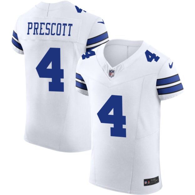 Dak Prescott Men's Nike White Dallas Cowboys Vapor F.U.S.E. Elite Custom Jersey