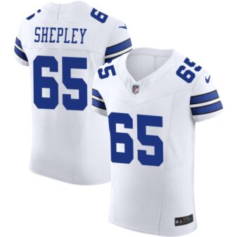 Dakoda Shepley Men's Nike White Dallas Cowboys Vapor F.U.S.E. Elite Custom Jersey