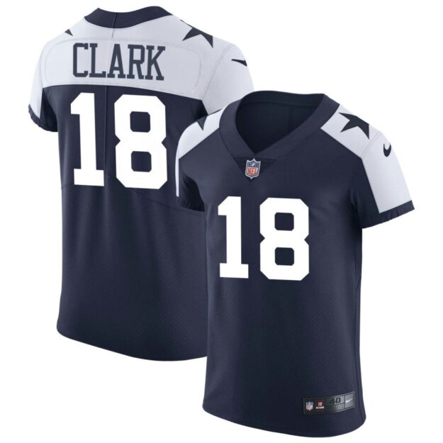 Damone Clark Men's Nike Navy Dallas Cowboys Alternate Vapor Elite Custom Jersey