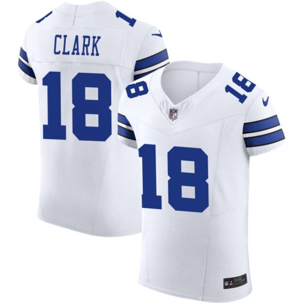 Damone Clark Men's Nike White Dallas Cowboys Vapor F.U.S.E. Elite Custom Jersey