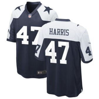 Darius Harris Men's Nike Navy Dallas Cowboys Alternate Custom Game Jersey