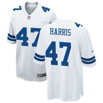 Darius Harris Men's Nike White Dallas Cowboys Custom Game Jersey