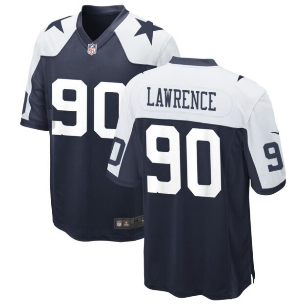 DeMarcus Lawrence Men's Nike Navy Dallas Cowboys Alternate Custom Game Jersey