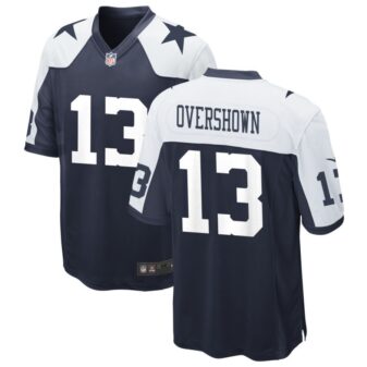 DeMarvion Overshown Men's Nike Navy Dallas Cowboys Alternate Custom Game Jersey