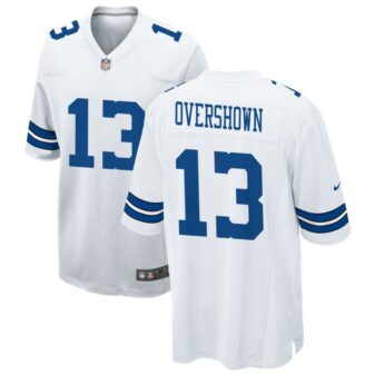 DeMarvion Overshown Men's Nike White Dallas Cowboys Custom Game Jersey