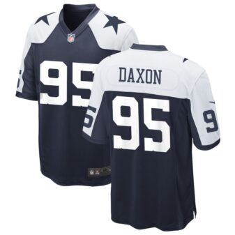 Denzel Daxon Men's Nike Navy Dallas Cowboys Alternate Custom Game Jersey