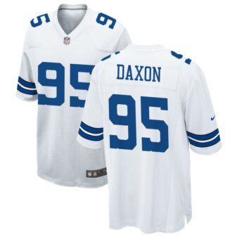 Denzel Daxon Men's Nike White Dallas Cowboys Custom Game Jersey