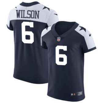 Donovan Wilson Men's Nike Navy Dallas Cowboys Alternate Vapor Elite Custom Jersey