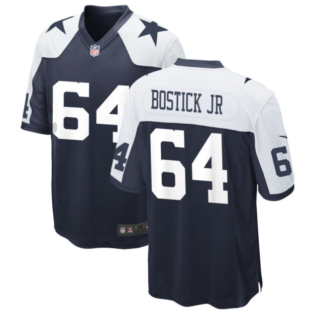 Earl Bostick Jr Men's Nike Navy Dallas Cowboys Alternate Custom Game Jersey