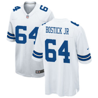 Earl Bostick Jr Men's Nike White Dallas Cowboys Custom Game Jersey