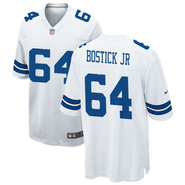 Earl Bostick Jr Men's Nike White Dallas Cowboys Custom Game Jersey