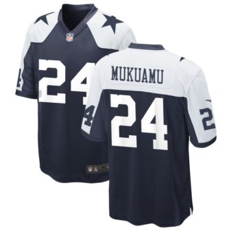 Israel Mukuamu Men's Nike Navy Dallas Cowboys Alternate Custom Game Jersey