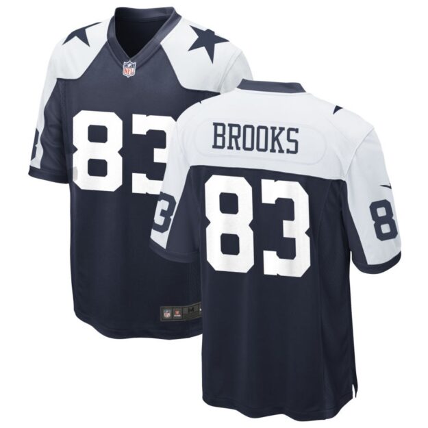 Jalen Brooks Men's Nike Navy Dallas Cowboys Alternate Custom Game Jersey