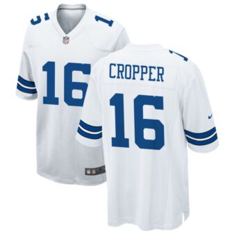 Jalen Cropper Men's Nike White Dallas Cowboys Custom Game Jersey