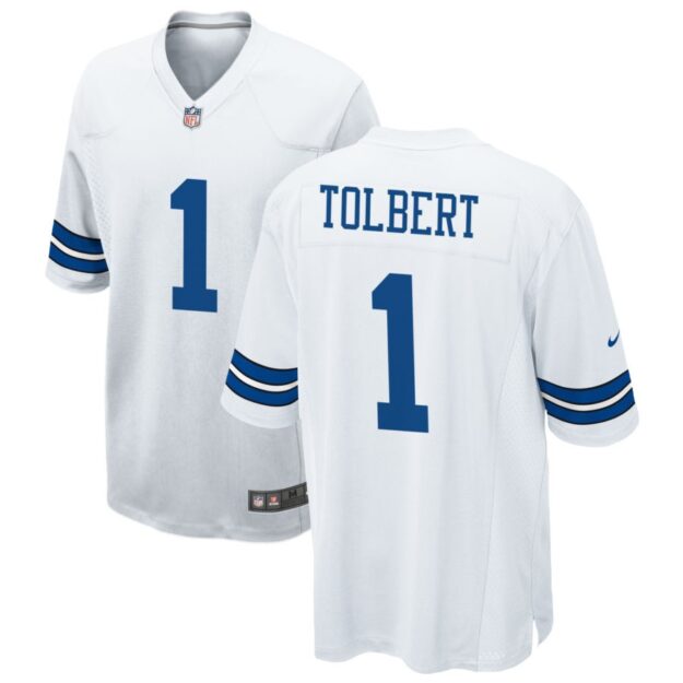 Jalen Tolbert Men's Nike White Dallas Cowboys Custom Game Jersey