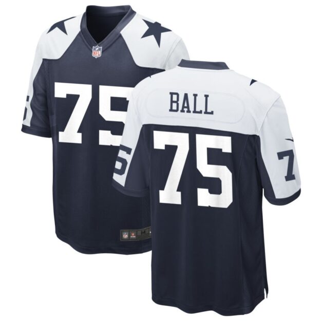 Josh Ball Men's Nike Navy Dallas Cowboys Alternate Custom Game Jersey