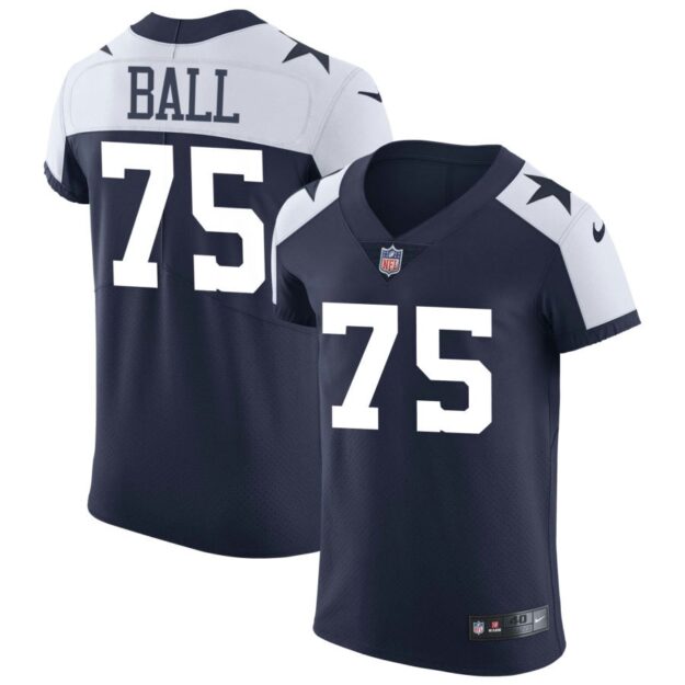 Josh Ball Men's Nike Navy Dallas Cowboys Alternate Vapor Elite Custom Jersey