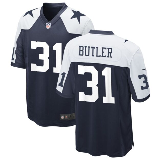 Josh Butler Men's Nike Navy Dallas Cowboys Alternate Custom Game Jersey