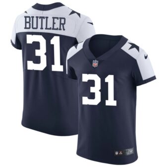 Josh Butler Men's Nike Navy Dallas Cowboys Alternate Vapor Elite Custom Jersey