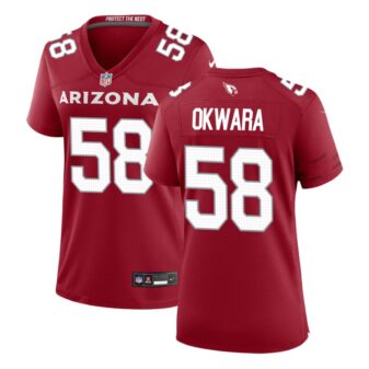 Julian Okwara Women's Nike Cardinal Arizona Cardinals Custom Game Jersey