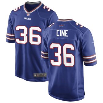 Lewis Cine Men's Nike Royal Buffalo Bills Custom Game Jersey