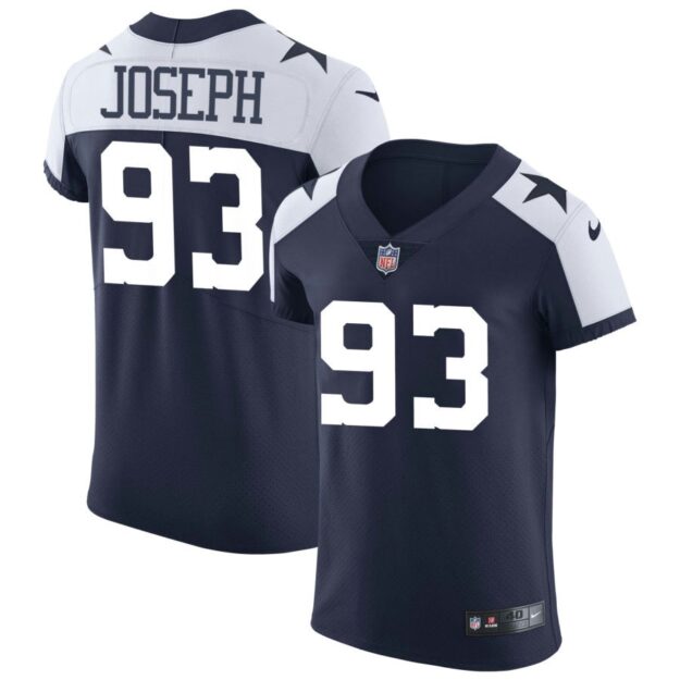 Linval Joseph Men's Nike Navy Dallas Cowboys Alternate Vapor Elite Custom Jersey