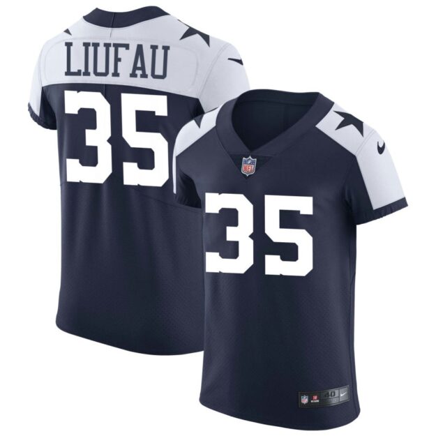 Marist Liufau Men's Nike Navy Dallas Cowboys Alternate Vapor Elite Custom Jersey