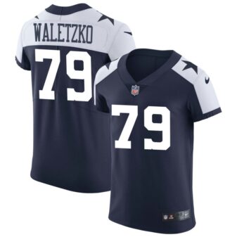 Matt Waletzko Men's Nike Navy Dallas Cowboys Alternate Vapor Elite Custom Jersey