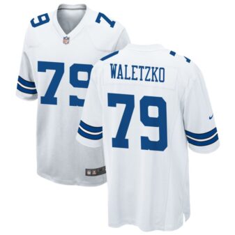 Matt Waletzko Men's Nike White Dallas Cowboys Custom Game Jersey