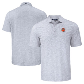 Men's Cutter & Buck Gray Cincinnati Bengals Pike Eco Flora Print Polo