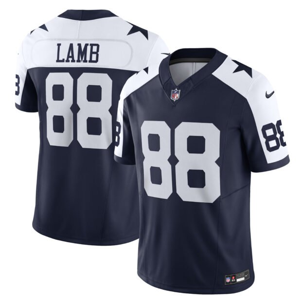 Men's Nike CeeDee Lamb Navy Dallas Cowboys Vapor F.U.S.E. Limited Jersey