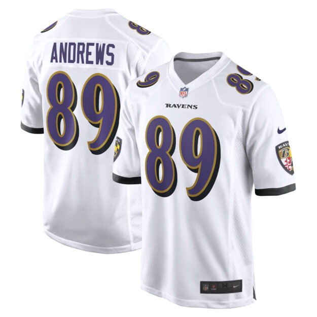 Men's Nike Mark Andrews White Baltimore Ravens Game Jersey