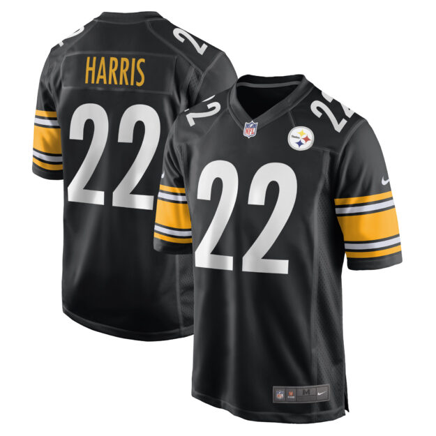 Men's Nike Najee Harris Black Pittsburgh Steelers Game Jersey