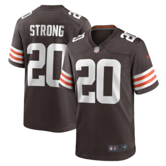 Men's Nike Pierre Strong Jr. Brown Cleveland Browns Team Game Jersey