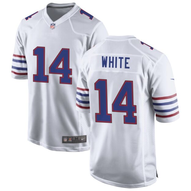 Mike White Men's Nike White Buffalo Bills Alternate Custom Game Jersey