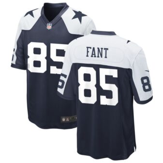 Princeton Fant Men's Nike Navy Dallas Cowboys Alternate Custom Game Jersey