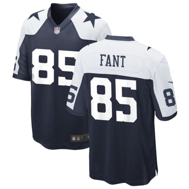 Princeton Fant Men's Nike Navy Dallas Cowboys Alternate Custom Game Jersey