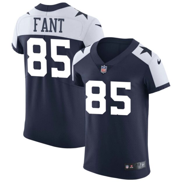 Princeton Fant Men's Nike Navy Dallas Cowboys Alternate Vapor Elite Custom Jersey