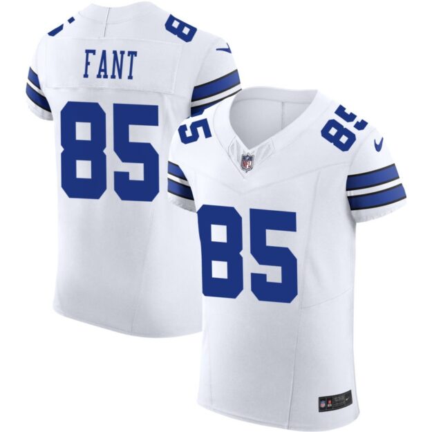 Princeton Fant Men's Nike White Dallas Cowboys Vapor F.U.S.E. Elite Custom Jersey