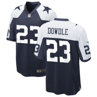 Rico Dowdle Men's Nike Navy Dallas Cowboys Alternate Custom Game Jersey