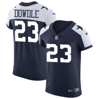 Rico Dowdle Men's Nike Navy Dallas Cowboys Alternate Vapor Elite Custom Jersey