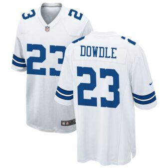 Rico Dowdle Men's Nike White Dallas Cowboys Custom Game Jersey