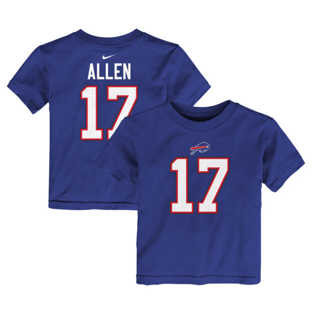 Toddler Nike Josh Allen Royal Buffalo Bills Player Name & Number T-Shirt