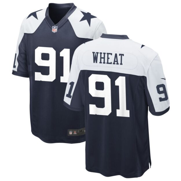 Tyrus Wheat Men's Nike Navy Dallas Cowboys Alternate Custom Game Jersey