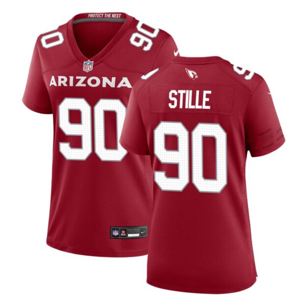 Ben Stille Women's Nike Cardinal Arizona Cardinals Custom Game Jersey