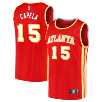 Clint Capela Men's Fanatics Red Atlanta Hawks Fast Break Replica Custom Jersey - Icon Edition