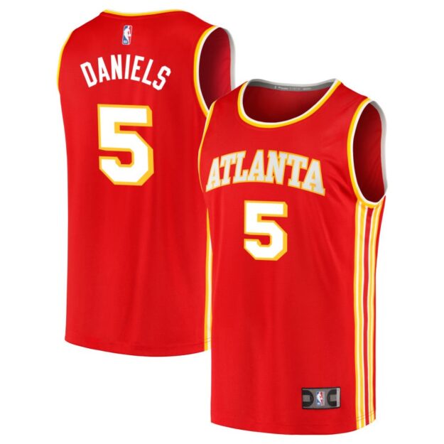 Dyson Daniels Men's Fanatics Red Atlanta Hawks Fast Break Replica Custom Jersey - Icon Edition