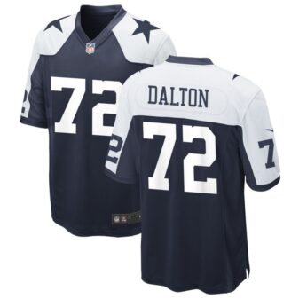 Jalen Dalton Men's Nike Navy Dallas Cowboys Alternate Custom Game Jersey